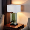 Saba Table Lamp with 3 Bulb | 4 Way Socket Switch | Silver Metal 27"