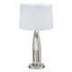 Danie Table Lamp | 4 Way Switch | Clear Glass Tube | Silver Metal 28’’ BM336075