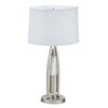 Danie Table Lamp | 4 Way Switch | Clear Glass Tube | Silver Metal 28’’ BM336075