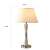 Terry Table Lamp with Bubble Infused Glass Tube | Chrome Metal 27’’ BM336076