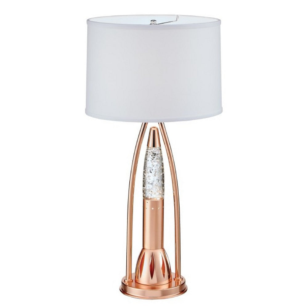 Gerry Table Lamp with 3 Bulb 4 Way Socket Switch | Copper Metal 30’’ BM336080
