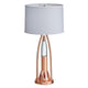 Gerry Table Lamp with 3 Bulb 4 Way Socket Switch | Copper Metal 30’’ BM336080