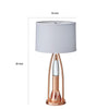 Gerry Table Lamp with 3 Bulb 4 Way Socket Switch | Copper Metal 30’’ BM336080