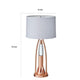 Gerry Table Lamp with 3 Bulb 4 Way Socket Switch | Copper Metal 30’’ BM336080