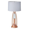 Gerry Table Lamp with 3 Bulb 4 Way Socket Switch | Copper Metal 30"