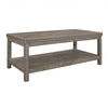 Rie 3pc Coffee Table Set with 2 End Tables | Lower Shelves | Gray Wood BM336083