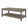 Rie 3pc Coffee Table Set with 2 End Tables | Lower Shelves | Gray Wood BM336083