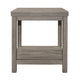 Rie 3pc Coffee Table Set with 2 End Tables | Lower Shelves | Gray Wood BM336083
