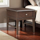 Merry End Table with USB Ports and Drawer | Brown Birch Wood 26"
