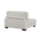 Liny Modular Armless Chair | 1 Pillow | Beige Microfiber | Black BM336091
