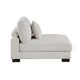 Liny Modular Armless Chair | 1 Pillow | Beige Microfiber | Black BM336091