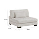 Liny Modular Armless Chair | 1 Pillow | Beige Microfiber | Black BM336091