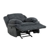 Rexy Manual Glider Reclining Chair | Textured Dark Gray Corduroy BM336103