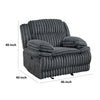 Rexy Manual Glider Reclining Chair | Textured Dark Gray Corduroy BM336103