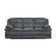 Rexy Manual Double Reclining Sofa | Textured Dark Gray Corduroy 95’’ BM336105