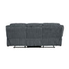 Rexy Manual Double Reclining Sofa | Textured Dark Gray Corduroy 95’’ BM336105