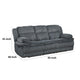 Rexy Manual Double Reclining Sofa | Textured Dark Gray Corduroy 95’’ BM336105