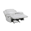 Rexy Manual Glider Recliner Chair | Textured Light Gray Corduroy