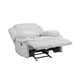Rexy Manual Glider Recliner Chair | Textured Light Gray Corduroy