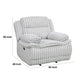 Rexy Manual Glider Recliner Chair | Textured Light Gray Corduroy