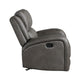 Patsy Manual Rocker Recliner Chair | Gray Polished Microfiber BM336115