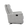Lyns Manual Glider Recliner Armchair | Soft Gray Chenille | Solid Wood BM336121