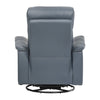 Briz Manual Swivel Recliner Chair | Top Grain Leather Slate Gray BM336124