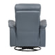 Briz Manual Swivel Recliner Chair | Top Grain Leather Slate Gray BM336124