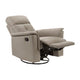 Briz Manual Swivel Recliner Chair | Top Grain Leather Latte Brown BM336125