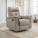 Briz Manual Swivel Recliner Chair | Top Grain Leather Latte Brown