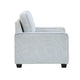 Pery Accent Chair w Reversible Cushions | Modern Light Gray Polyester BM336140