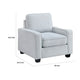 Pery Accent Chair w Reversible Cushions | Modern Light Gray Polyester BM336140