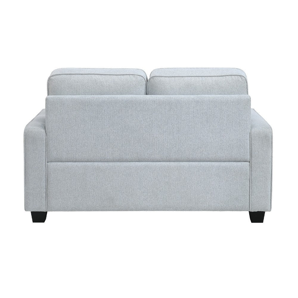 Pery Loveseat w 2 Pillows | Reversible Cushions | Light Gray 60’’ BM336141