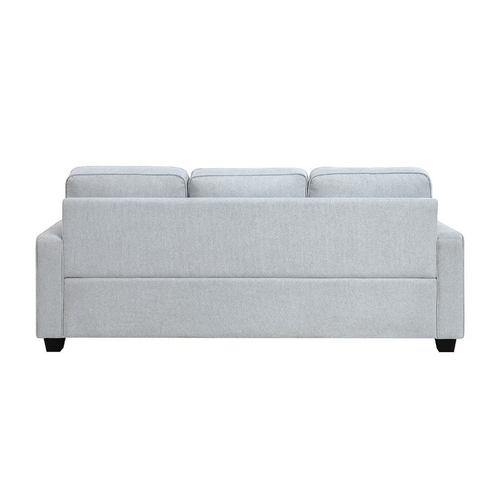 Pery Sofa w 2 Pillows | Reversible Cushions | Light Gray 84’’ BM336142