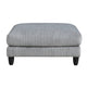 Mear Modular Ottoman w Black Solid Wood Legs | Gray Corduroy 40’’ BM336143