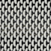 Modern Pouf Ottoman | Black White Basket Woven Jacquard | 16’’ Square BM336167