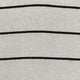 Modern Pouf Ottoman | White Black Striped Jacquard | 16’’ Square BM336174