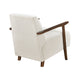 Bernie Accent Club Chair | Beige Corduroy | Dark Brown Solid Wood BM336178