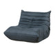 Revena Accent Floor Chair | Pleated Charcoal Gray Microfiber | Curved BM336196