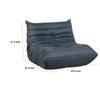 Revena Accent Floor Chair | Pleated Charcoal Gray Microfiber | Curved BM336196