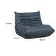 Revena Accent Floor Chair | Pleated Charcoal Gray Microfiber | Curved BM336196