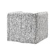 Swivel Armchair | Gray Jacquard Fabric | Foam Cushioning | Square BM336202