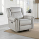 Ben Manual Reclining Chair | 41" | Gray Microfiber | Nailhead Trims