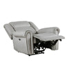 Ben Power Reclining Chair | 41’’ | Gray Microfiber | Nailhead Trims BM336232