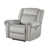 Ben Power Reclining Chair | 41’’ | Gray Microfiber | Nailhead Trims BM336232