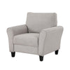 Leroi Accent Chair | 37’’ | Gray Fabric and Round Flared Armrests BM336237
