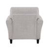 Leroi Accent Chair | 37’’ | Gray Fabric and Round Flared Armrests BM336237