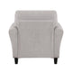 Leroi Accent Chair | 37’’ | Gray Fabric and Round Flared Armrests BM336237