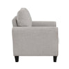 Leroi Accent Chair | 37’’ | Gray Fabric and Round Flared Armrests BM336237