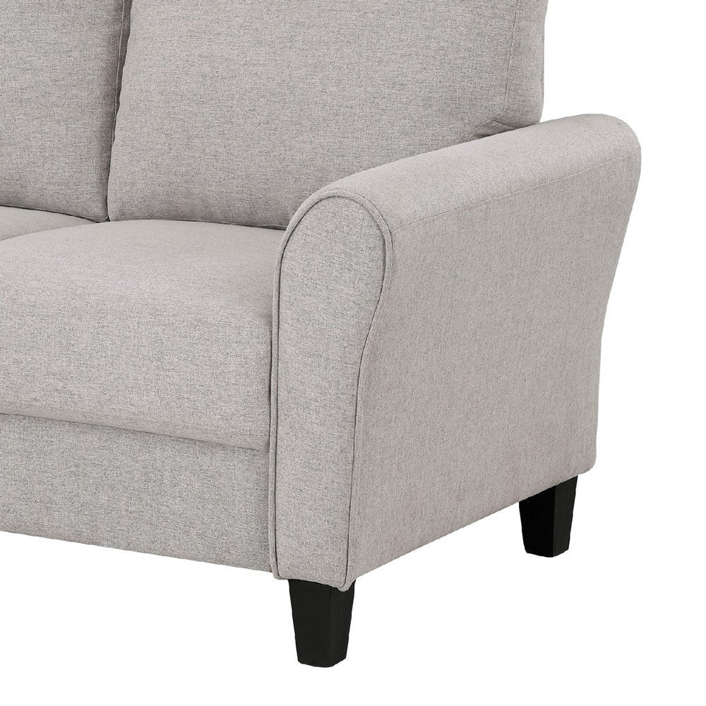 Leroi Loveseat | 58’’ | Gray Fabric and Round Flared Armrests BM336238
